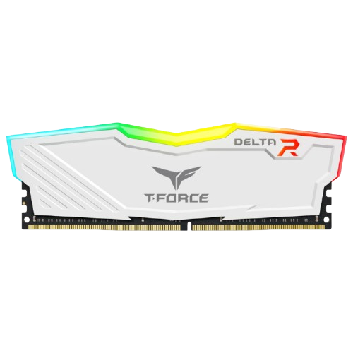 RAM (MEMORY) - 16GB KIT (1X16GB) DDR4 3600MHZ T-FORCE RGB WHITE