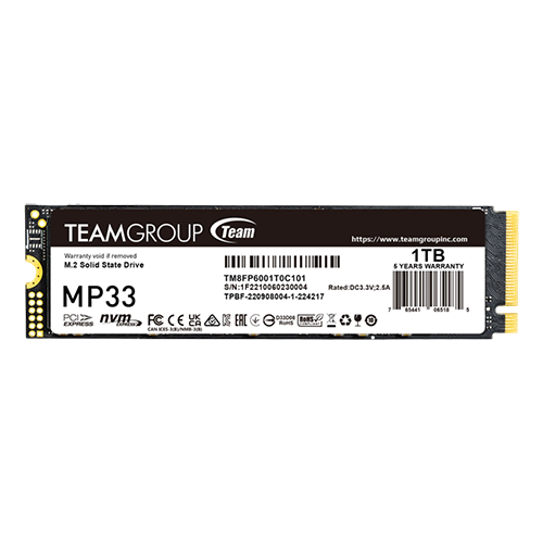SSD M.2 NVME - 1TB (MP33) TEAM GROUP
