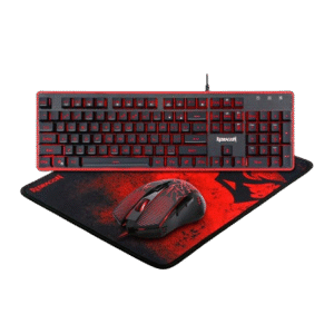 KEYBOARD + MOUSE + MPAD - REDRAGON S107-1 (3-IN-1) BLACK