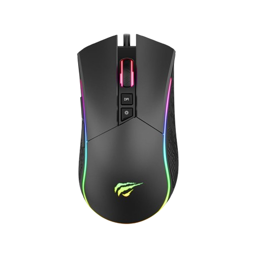 MOUSE GAMING - HAVIT GAMENOTE RGB BACKLIT PROGRAMMABLE BLACK