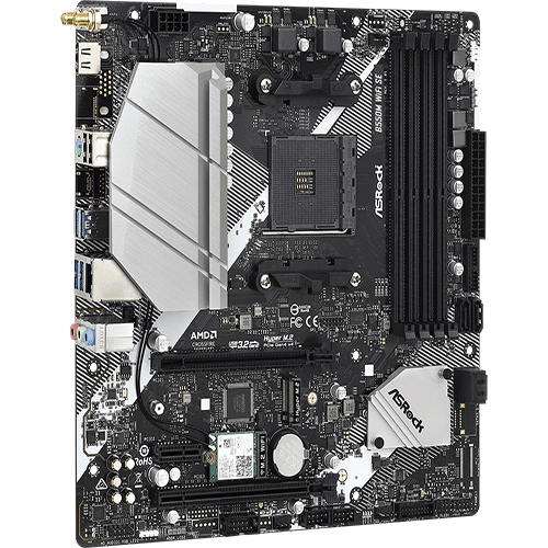 MOTHERBOARD AMD - ASROCK B550M WIFI SE BLACK (AM4 4-SLOT) DDR4