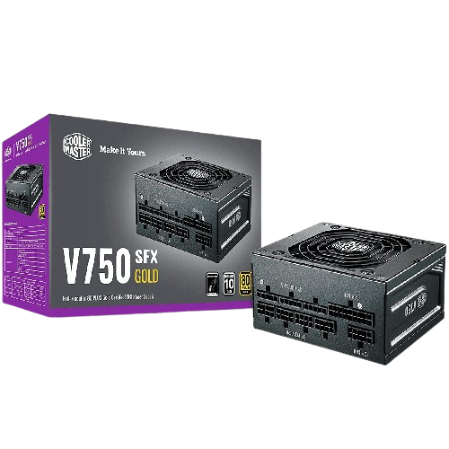 POWER SUPPLY - COOLERMASTER 750W GOLD FULL MODULAR SFX