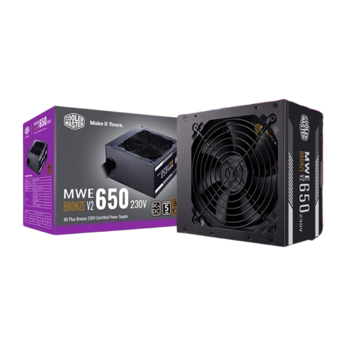 POWER SUPPLY - COOLER MASTER 650W MWE V2 80+ BRONZE