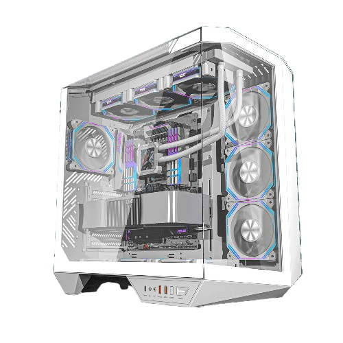 CASE - DARKFLASH DY470 ATX WHITE