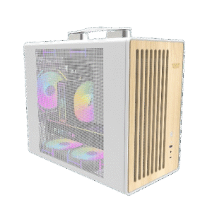 CASE - DARKFLASH (WD200) MATX / ITX WOODEN W/ HOLDER WHITE