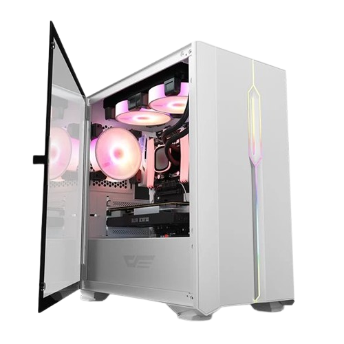 CASE - DARKFLASH (DLM23) ATX WHITE