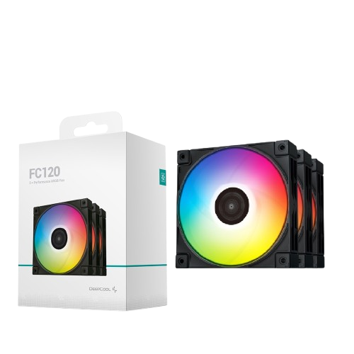 FAN KIT - DEEPCOOL (FC-120) 3IN1 ARGB BLACK
