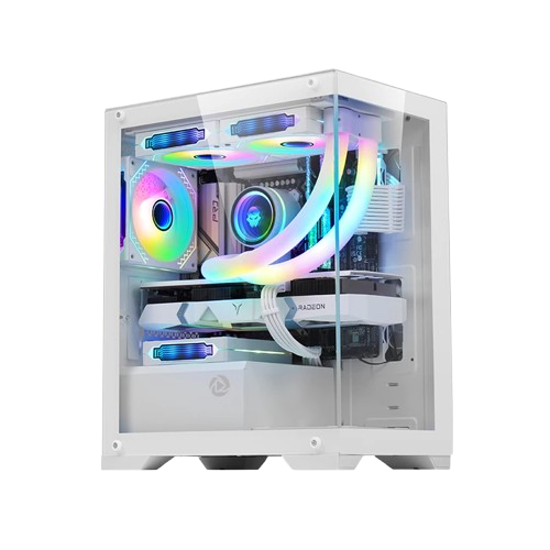 CASE - INPLAY OPENVIEW V100 mATX WHITE