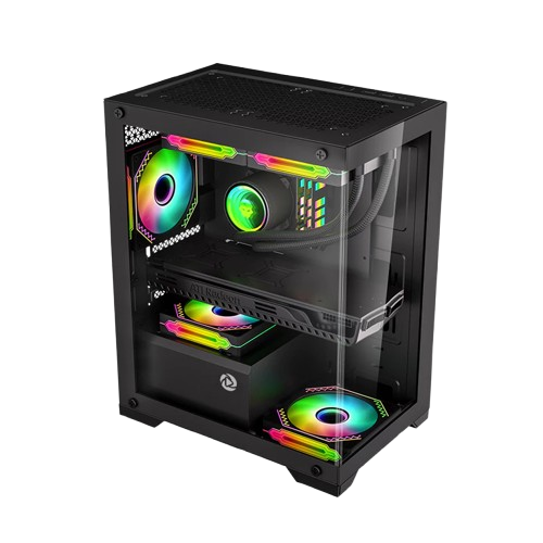CASE - INPLAY OPENVIEW V100 mATX BLACK