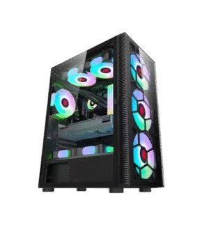 CASE - KEYTECH COOLMAN HEXA ATX BLACK