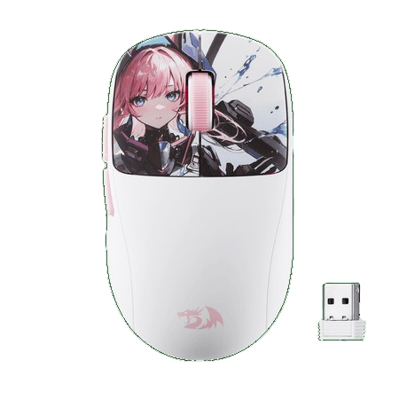 MOUSE GAMING - REDRAGON (M817AK-PRO-STD) KLYAMOOR PRO 24K DPI WHITE-PINK w/ ANIME