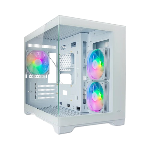 CASE - TECWARE VXN EVO 3PCS ARGB FANS mATX WHITE