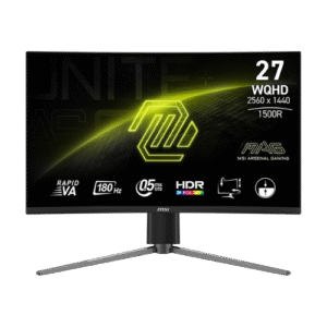 MONITOR - MSI 27 INCH (27CQ6F) FRMELESS VA 1440P (WQHD) | 0.5ms |180HZ CURVED BLACK