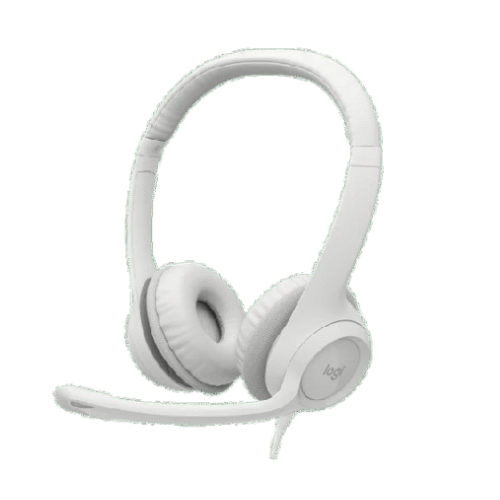 HEADSET - LOGITECH H390 USB NOISE CANCELLING OFFWHITE