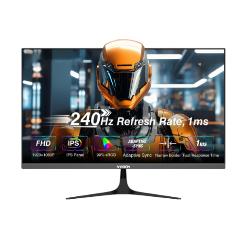 MONITOR - NVISION 27 INCH (EG27XT-B) FRMELESS 240HZ 1 ms (OC) / 5 ms (GtG) IPS GAMING BLACK