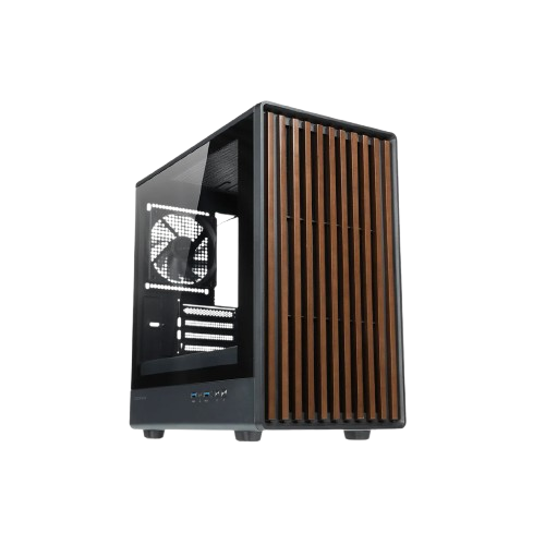 CASE - TECWARE TIMBER 4PCS BLACK FANS ATX BLACK