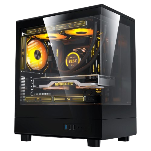 CASE - DARKFLASH DB330M GLASS mATX BLACK