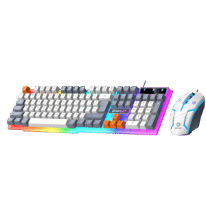 KEYBOARD + MOUSE - INPLAY STX-365-W (2-IN-1) RGB WHITE