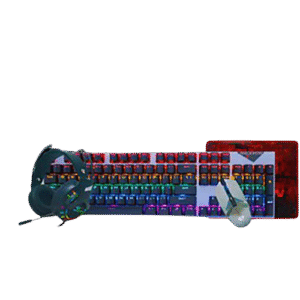 KEYBOARD + MOUSE + HEADSET + MSPAD - NEXION (4-IN-1) BLACK