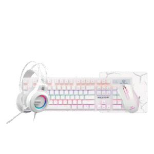 KEYBOARD + MOUSE + HEADSET + MSPAD - NEXION (4-IN-1) WHITE