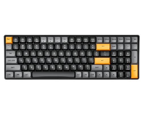 KEYBOARD - DARKFLASH (GD100) BROWN & SUGAR K.YELLOW (WIRELESS)